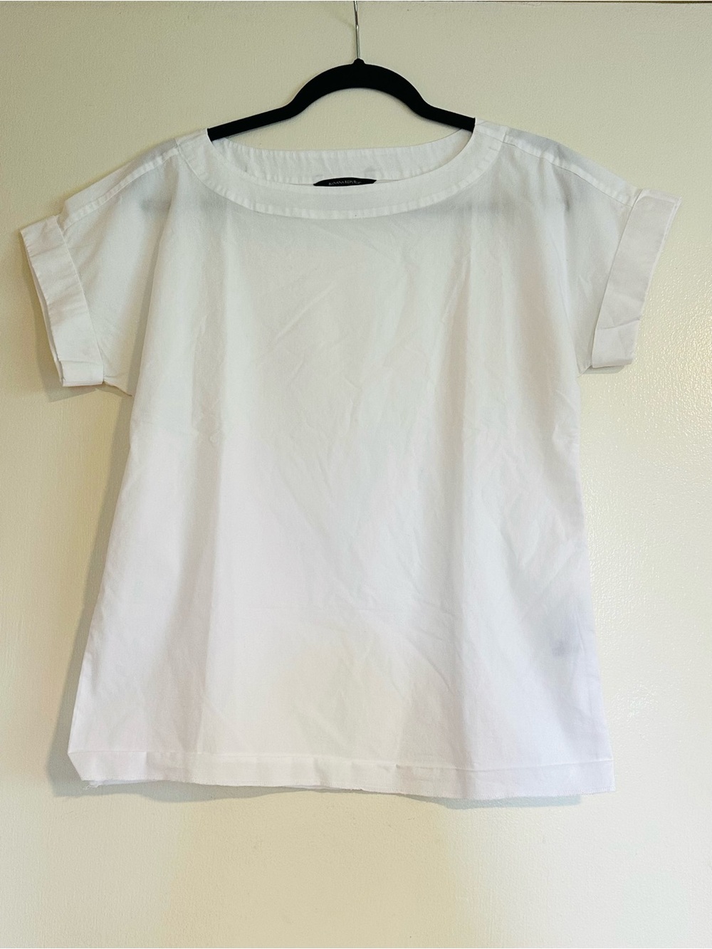 Banana Republic Classic White Short-Sleeve Top XS